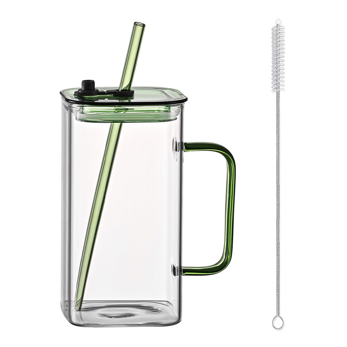 Large square straw cup