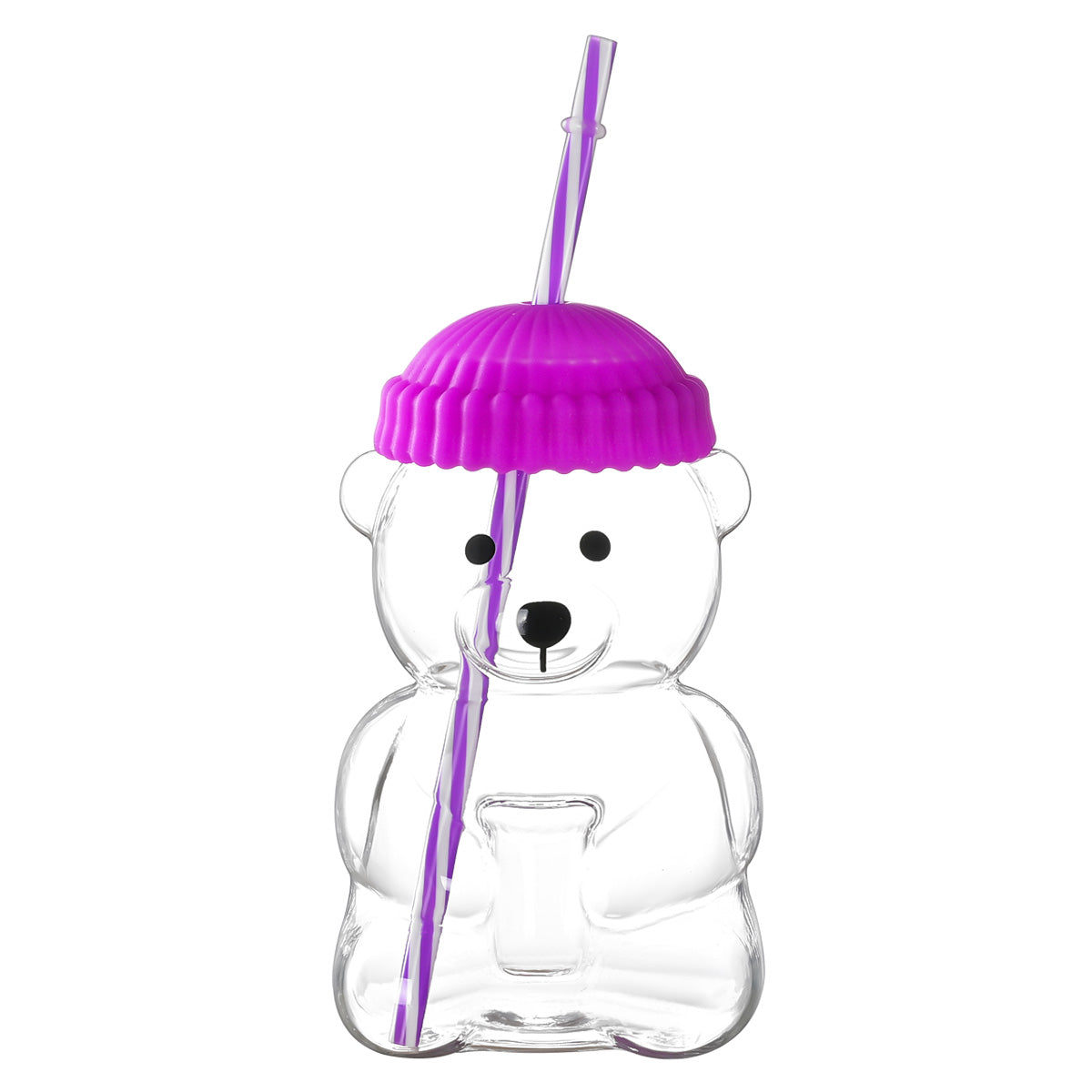 Bear-themed straw cup