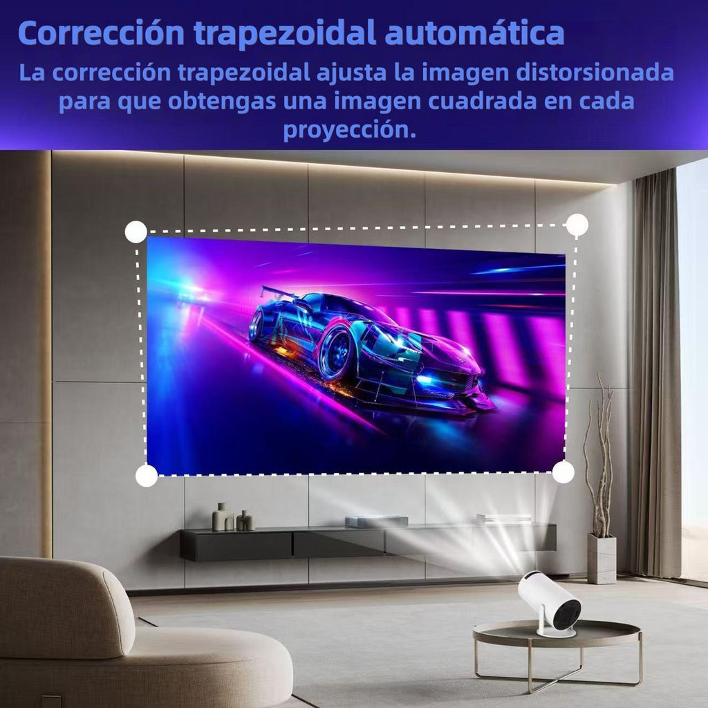 Portable projector supporting WiFi 6, Bluetooth and Android 11 - native 720P and 1080P support | HY300 Smart Edition