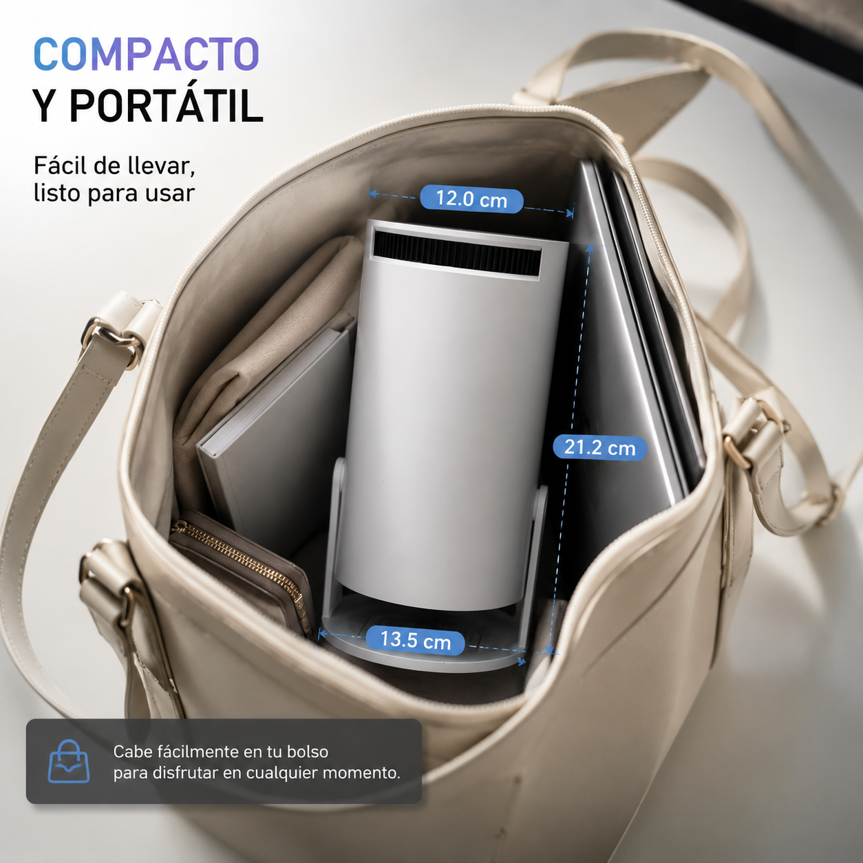 HY300 standard version portable projector directly connects to mobile phones and computers via WiFi 6, offering native 720P resolution, supporting 1080P decoding, and featuring built-in speakers. It is suitable for use in both home and outdoor settings.